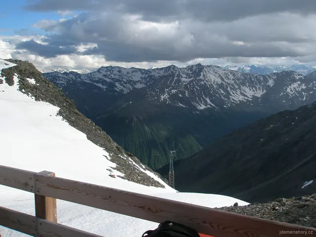 Pohled z Similaun Hutte